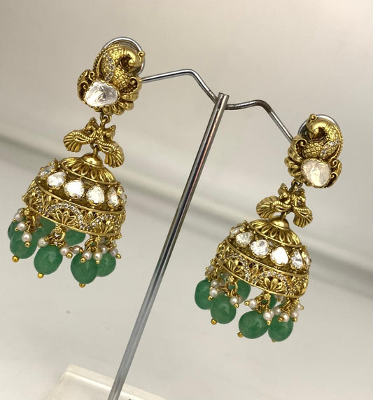 Mossianite Stones Bridal Earrings