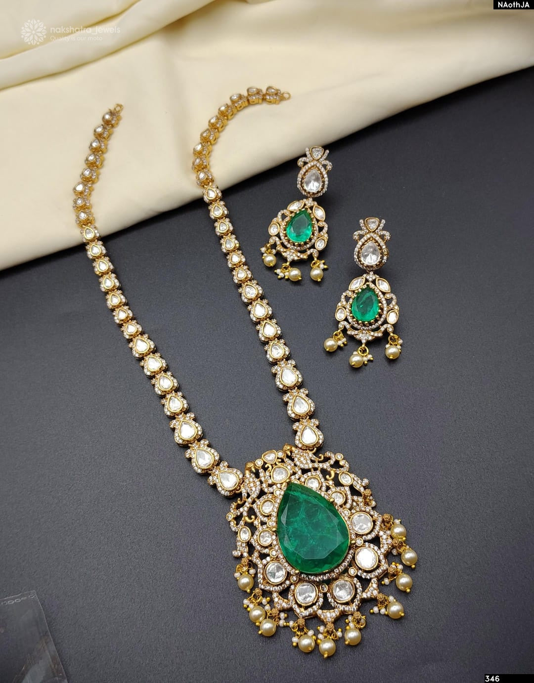 Mossianite Stones Bridal Necklace