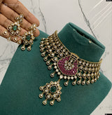 Victorian Polish AD Stones Choker