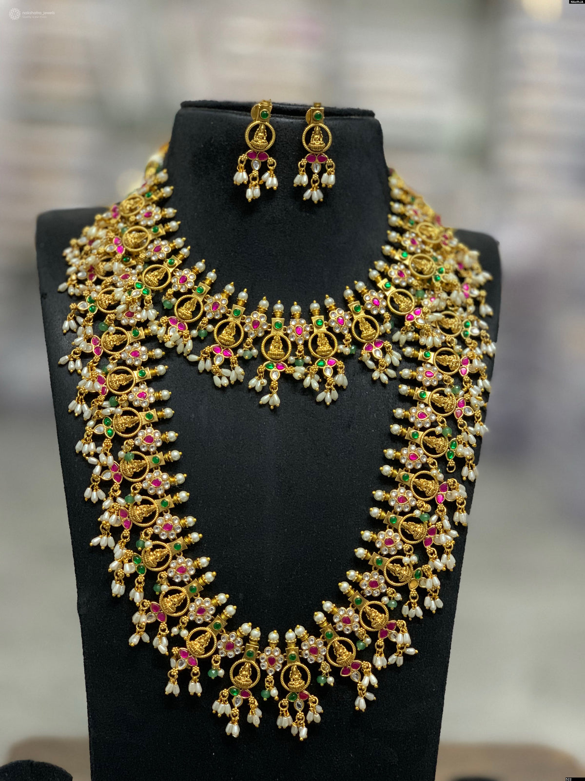 Nakshi Work with Kundan Stones Combo Set