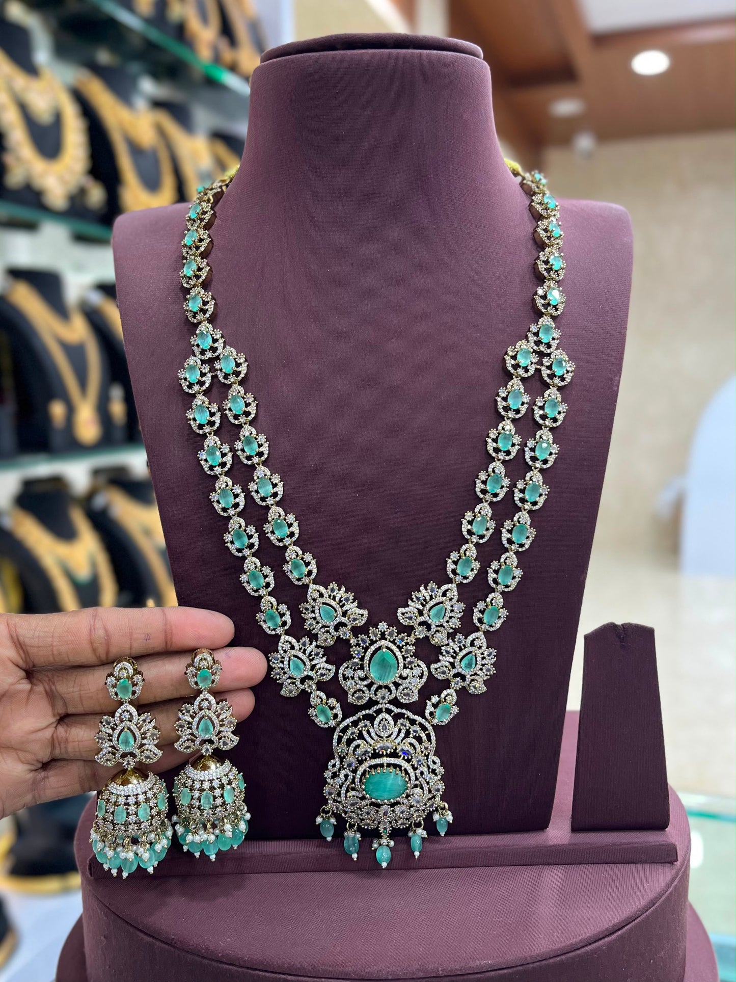 Victorian Polish with AD Stones Layer Haram