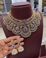 American Diamond Stones Bridal Choker