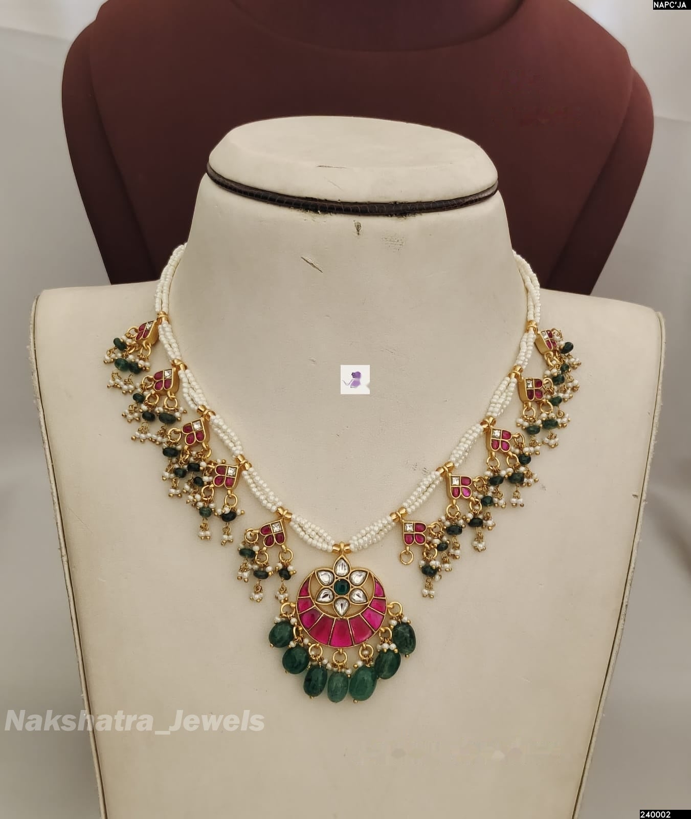 Jadau Kundan Stones Bridal Necklace