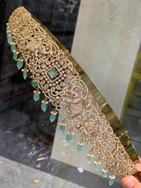 Victorian Polish AD Stones Bridal Hip Belt - Nakshatra Jewels