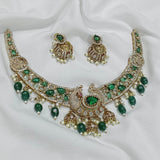 Victorian Polish AD Stones Choker - Nakshatra Jewels