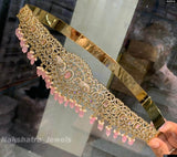 Victorian Polish AD Stones Bridal Hip Belt - Nakshatra Jewels
