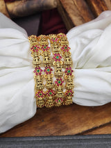 Premium Matt with AD & Kempu Stones Bangles - Nakshatra Jewels
