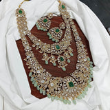Victorian Polish with AD & Mossanite Stones Bridal Haram - Nakshatra Jewels