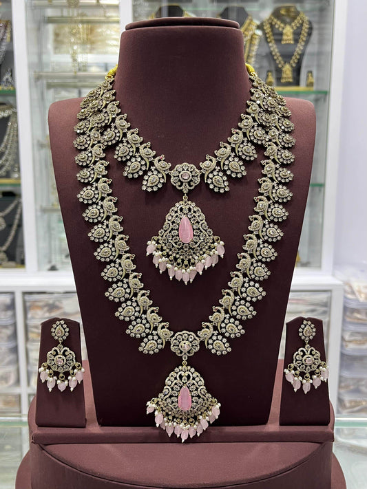 Victorian Polish with AD Stones Combo Set - Nakshatra Jewels