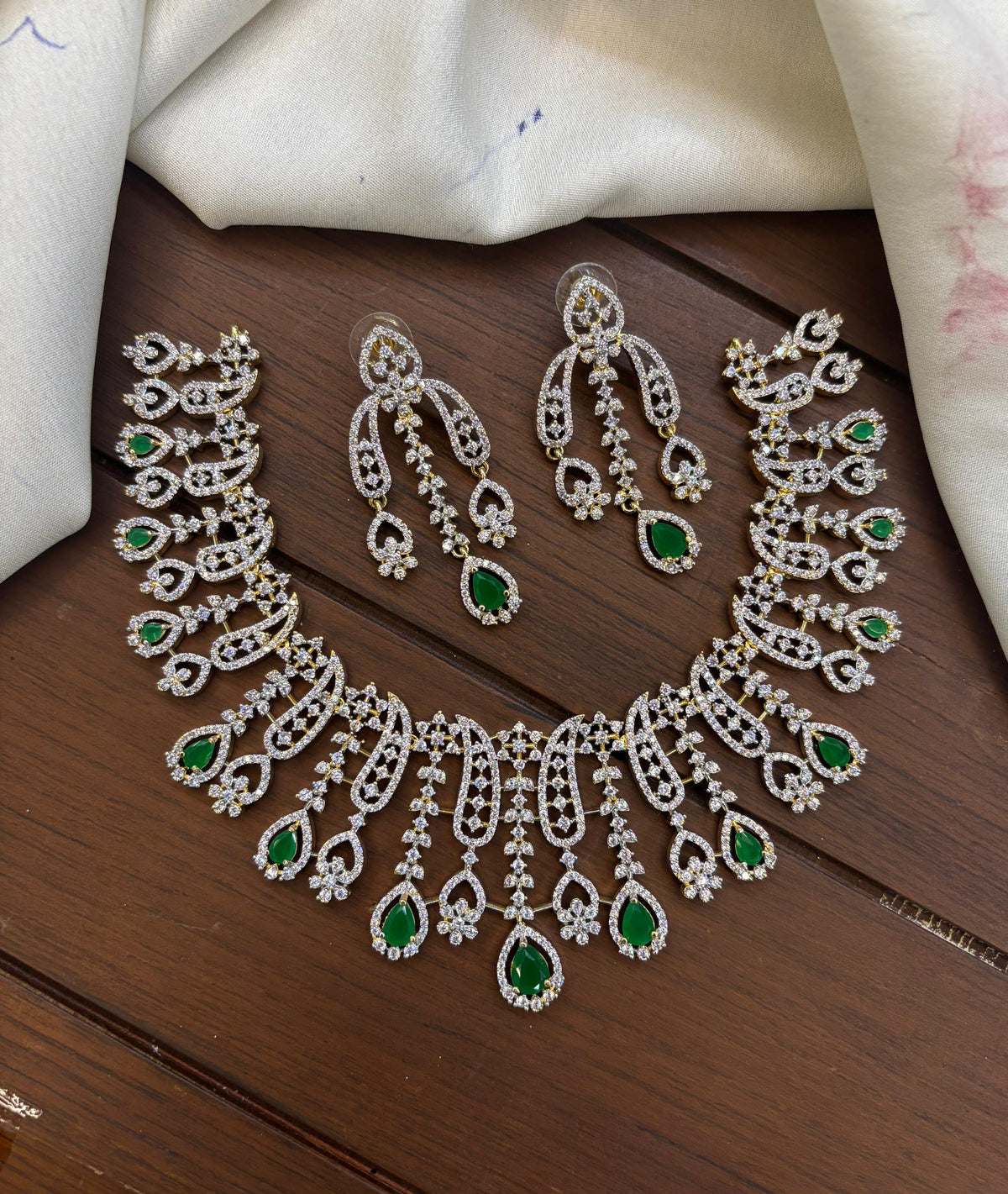 American Diamond Stones Necklace