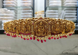 Nakshi Work with AD Stones Bridal Hip Belt (Gold Replica) - Nakshatra Jewels