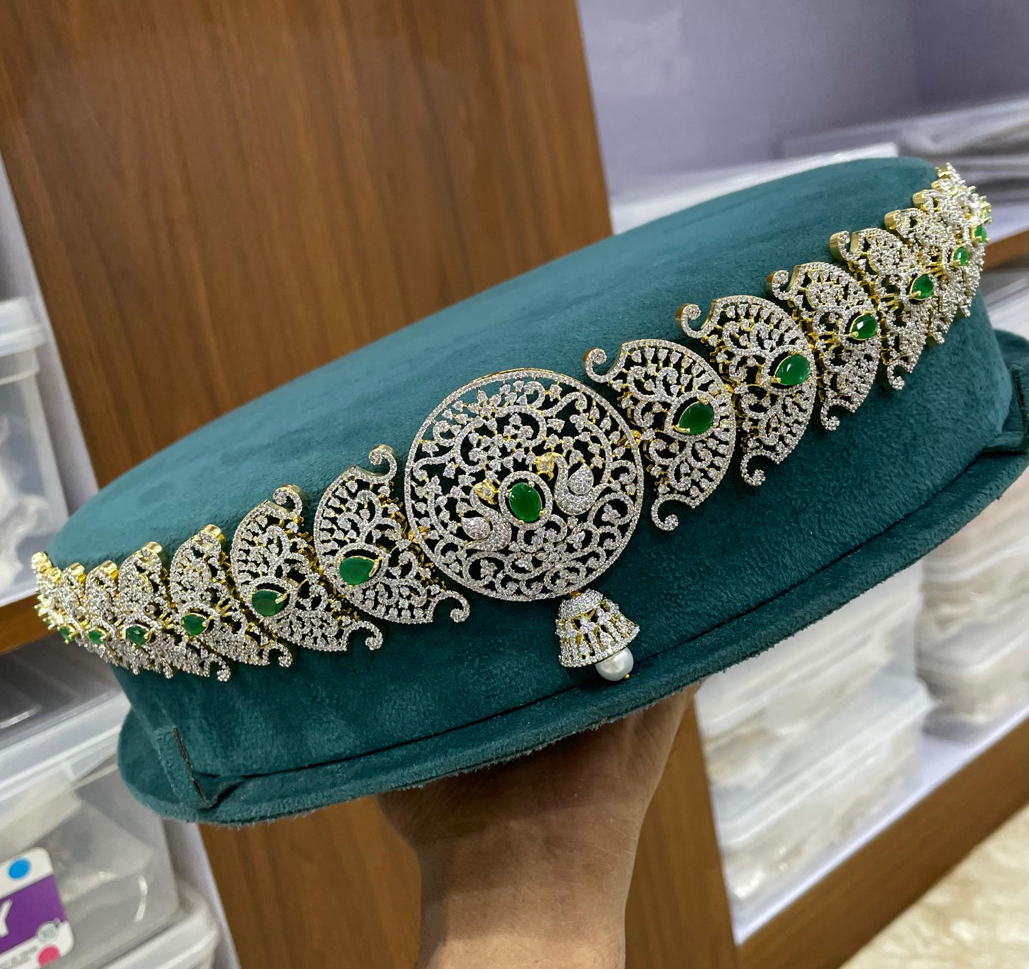 American Diamond Stones Bridal Hip Chain