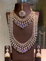 American Diamond Stones Bridal Combo Set
