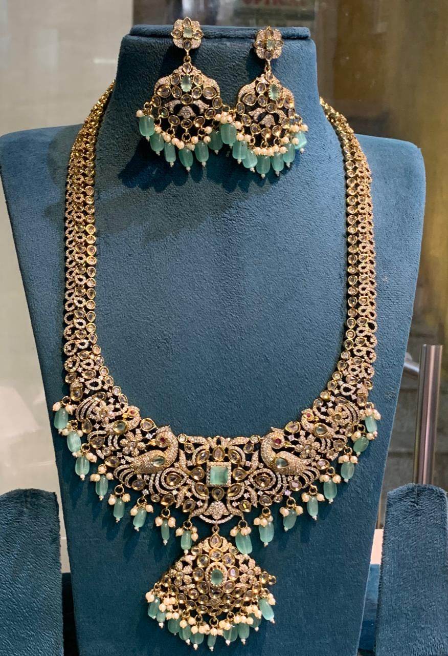 Victorian Polish with AD Stones Bridal Haram
