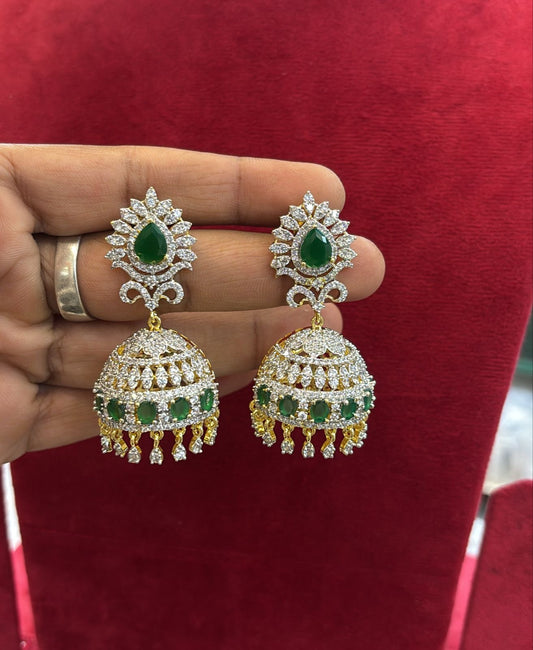 AD Stones Bridal Earrings