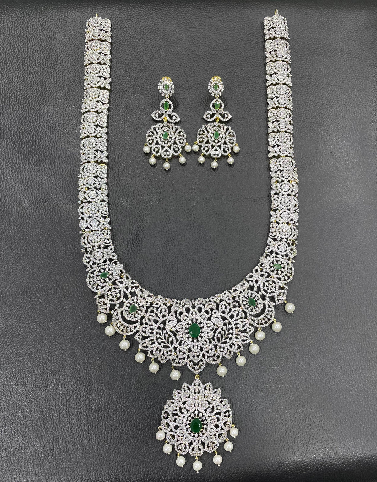 American Diamond Stones Bridal Haram