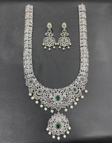 American Diamond Stones Bridal Haram - Nakshatra Jewels