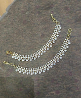 AD Stones Ear Chains - Nakshatra Jewels