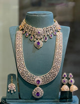 American Diamond Stones Bridal Combo Set