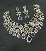 American Diamond Stones Bridal Necklace