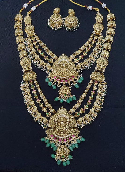 Nakshi Work with AD Stones Bridal Combo