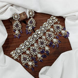 Moissanite Stones Bridal Choker - Nakshatra Jewels
