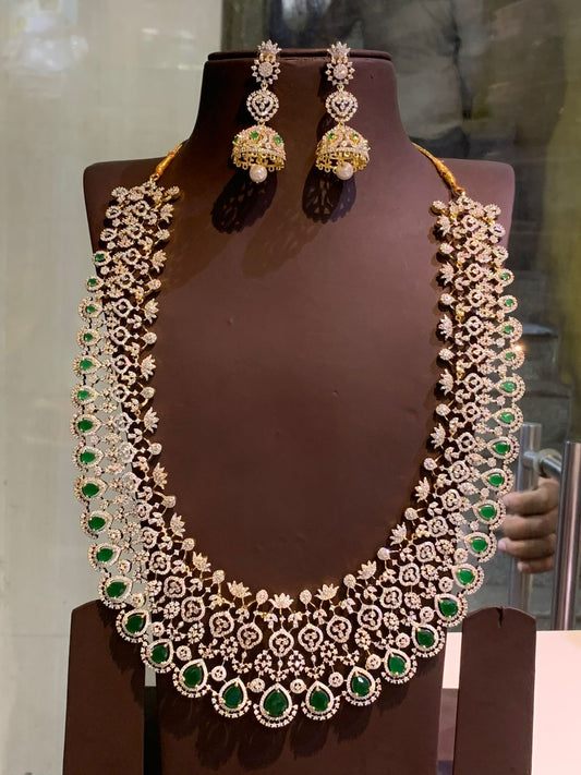 American Diamond Stones Bridal Haram