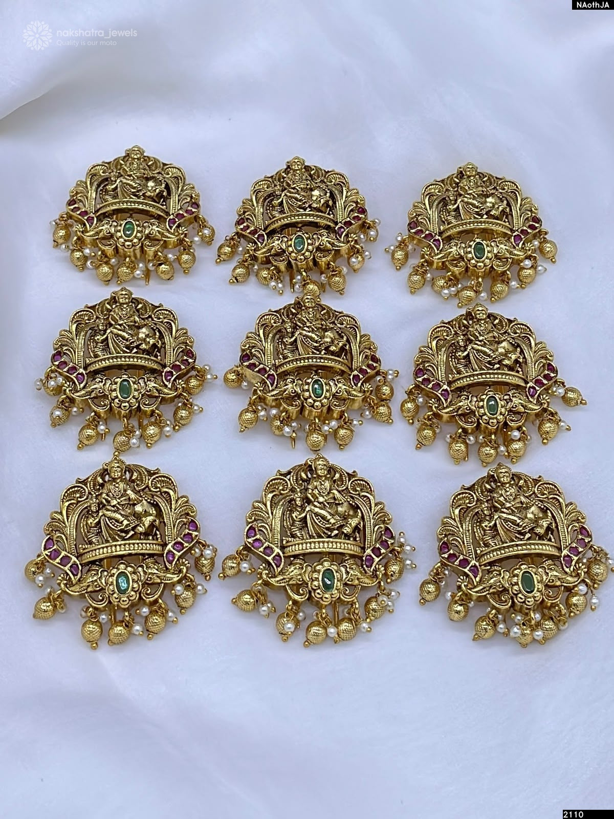 Premium Matt with Kempu Stones Hair Accessories