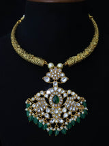 Jaadu Kundan Stones Pendent With Kante - Nakshatra Jewels