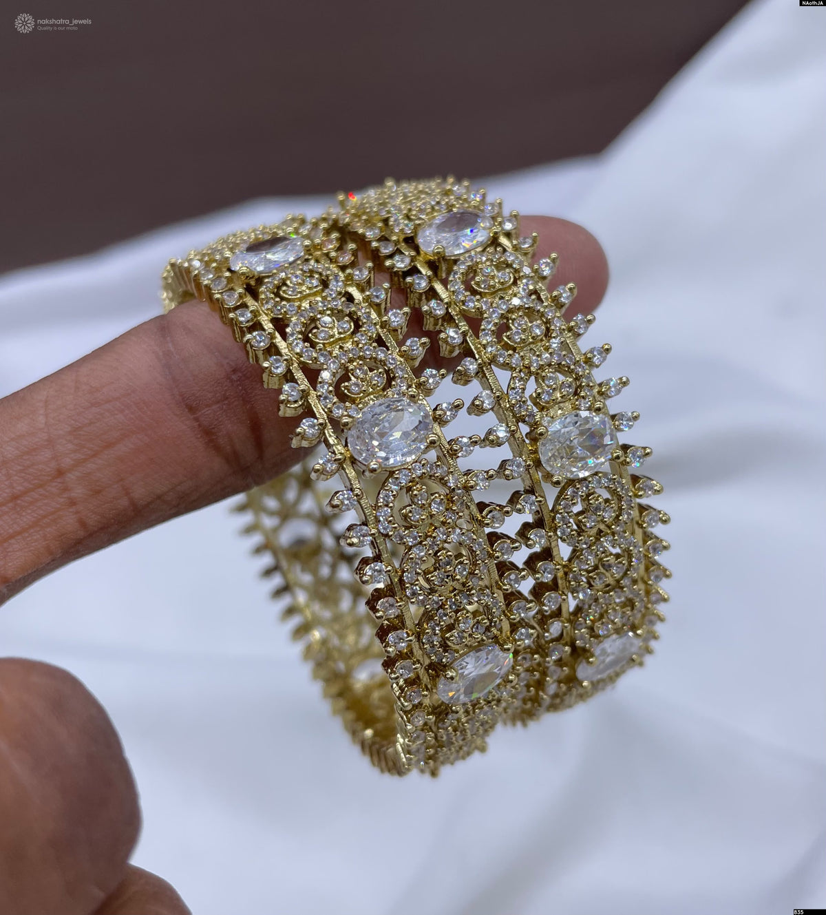 Victorian Polish AD Stones Bangles