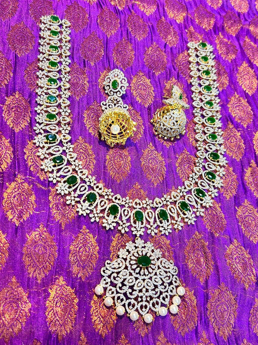 American Diamond Stones Bridal Haram