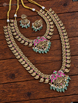 Nakshi Work with Kundan Stones Bridal Combo Set