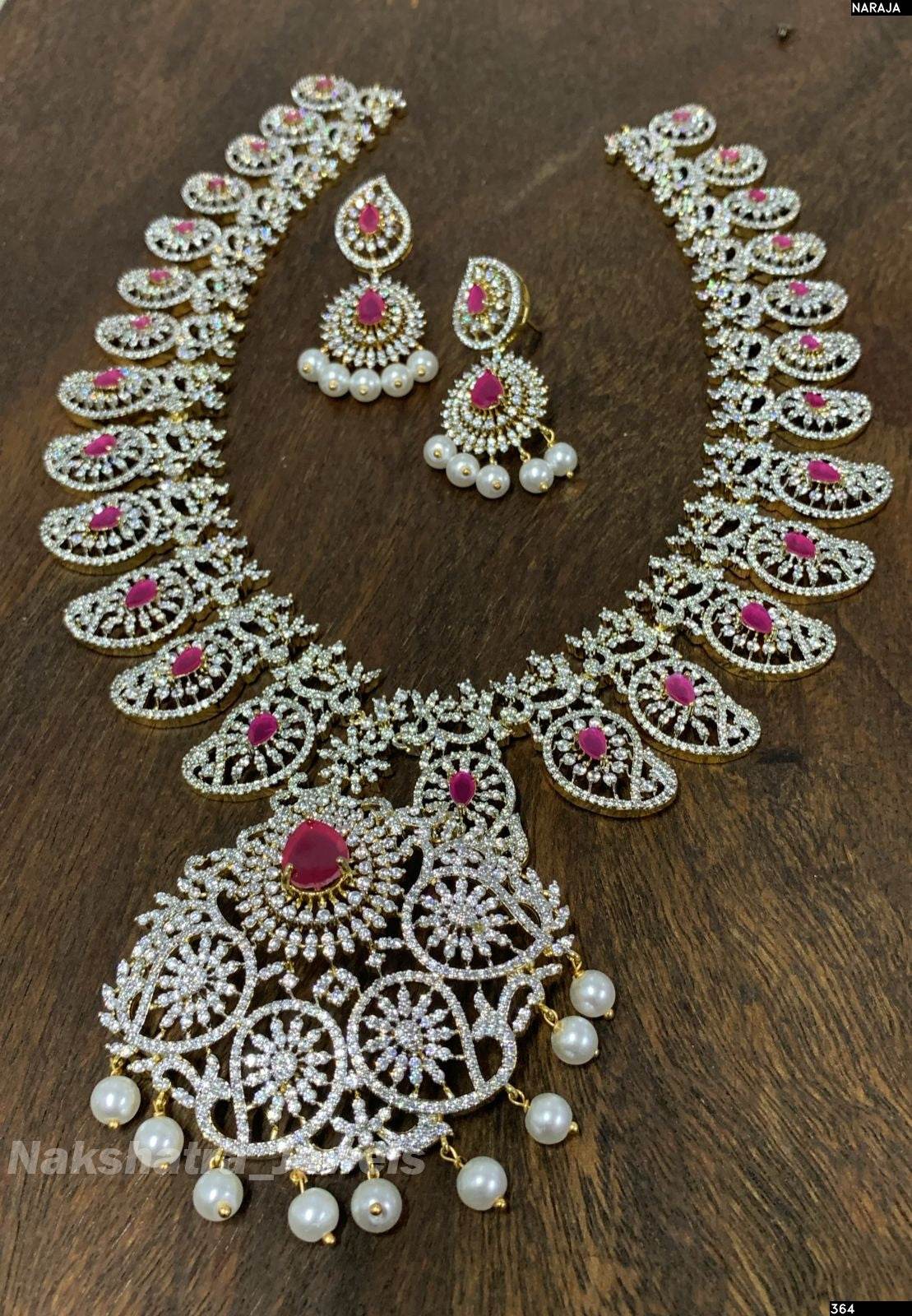 American Diamond Stones Bridal Haram