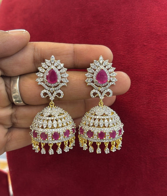 AD Stones Bridal Earrings