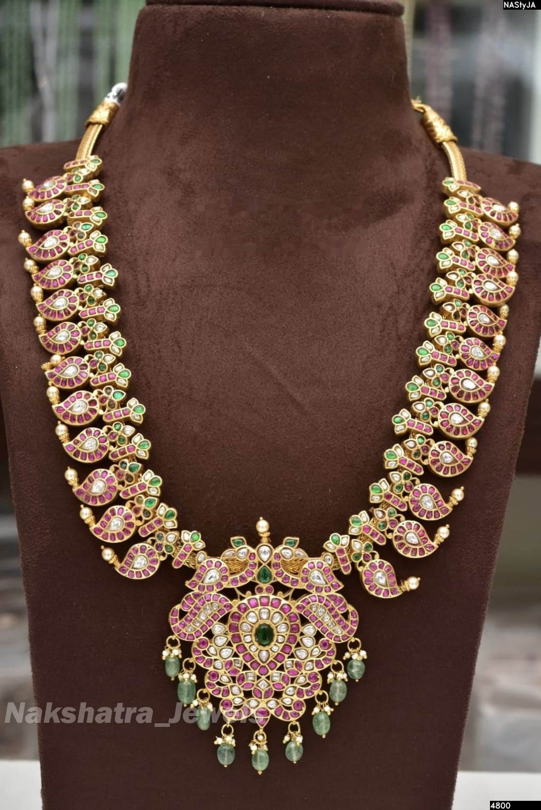Jadau Kundan Stones Bridal Mango Haram