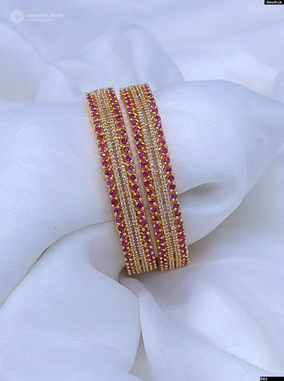 AD Stone Bangles