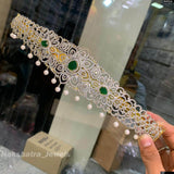 American Diamond Stones Bridal Hip Belt - Nakshatra Jewels