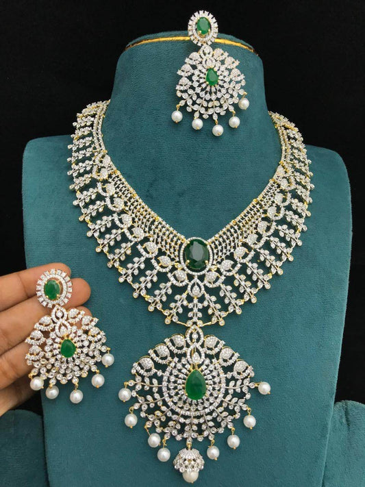 American Diamond Stones Haram - Nakshatra Jewels