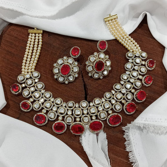 Moissanite Stones Bridal Necklace