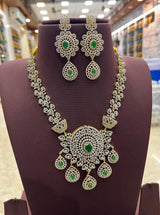 American Diamond Stones Bridal Necklace