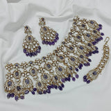Moissanite & AD Stones Bridal Necklace - Nakshatra Jewels