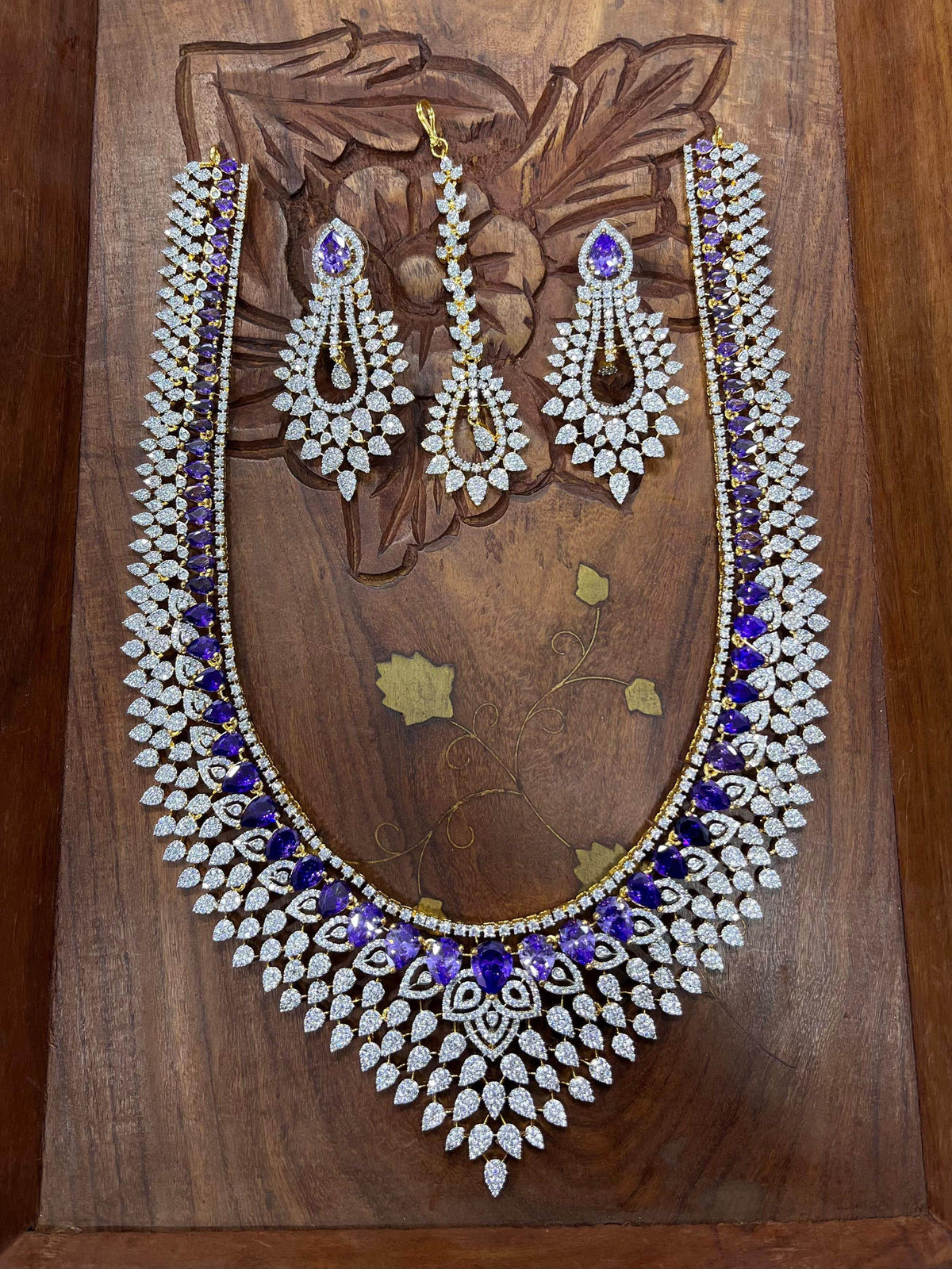 American Diamond Stones Bridal Haram