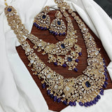 Victorian Polish with AD & Mossanite Stones Bridal Haram - Nakshatra Jewels