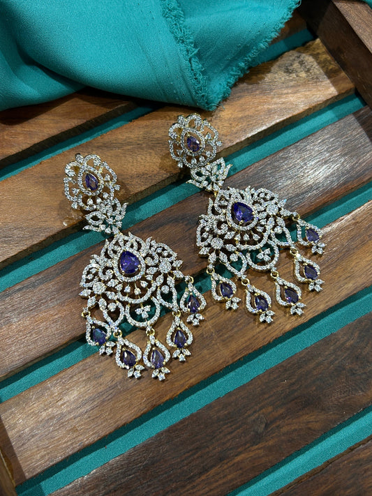 AD Stones Bridal Earrings