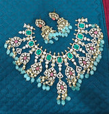 Moissanite and AD Stones Bridal Choker