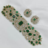 Moissanite & AD Stones Bridal Choker - Nakshatra Jewels