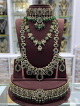 Victorian Polish & AD Stones Bridal Set - Nakshatra Jewels