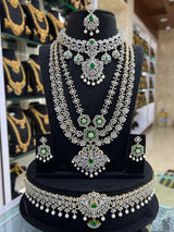 American Diamond Stones Bridal Combo Set