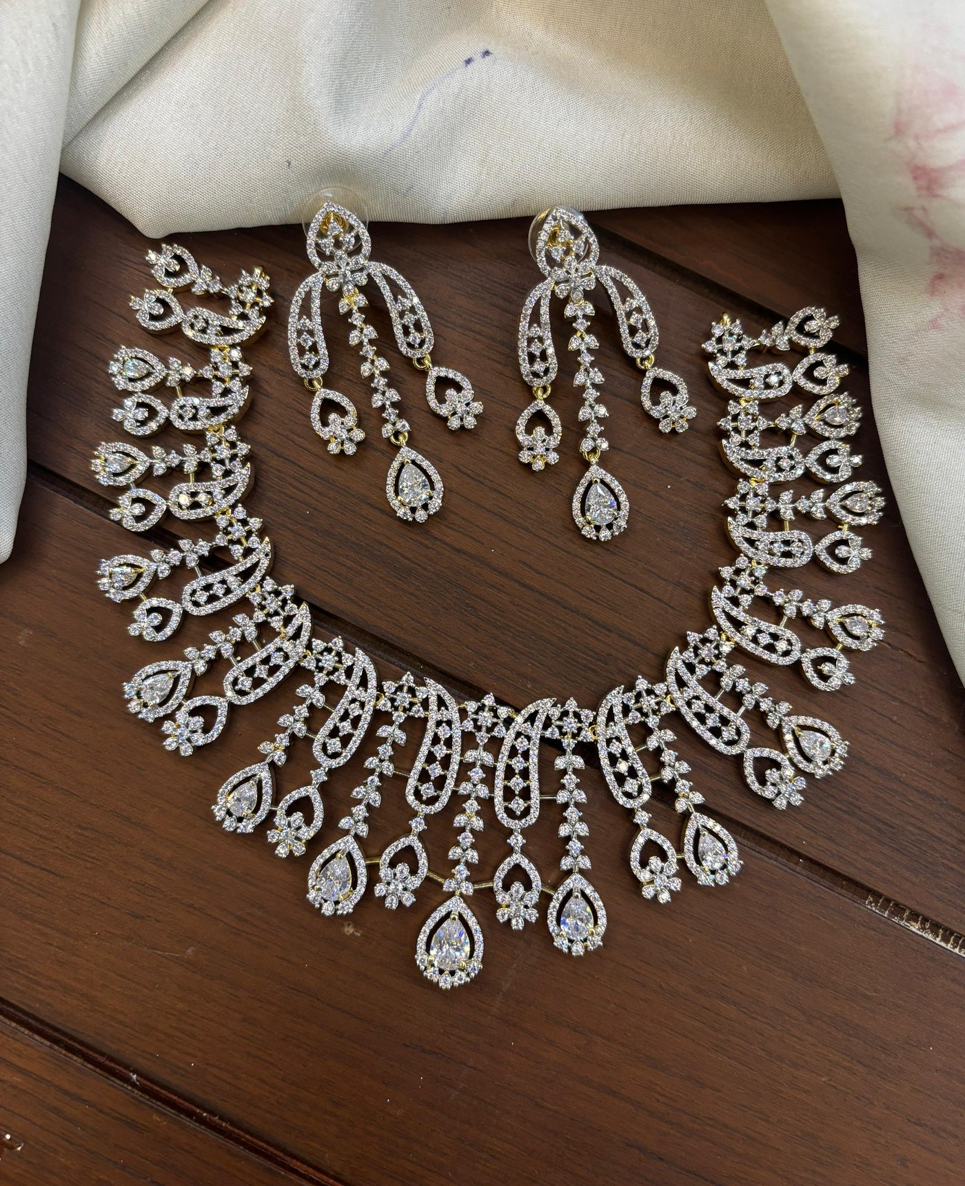 American Diamond Stones Necklace