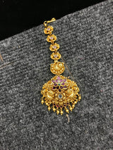 Nagasi work with Kempu Stones Tikka - Nakshatra Jewels